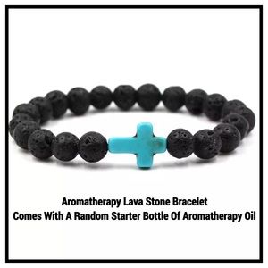 $37 Value Aromatherapy Lava Bead Bracelet & Oil